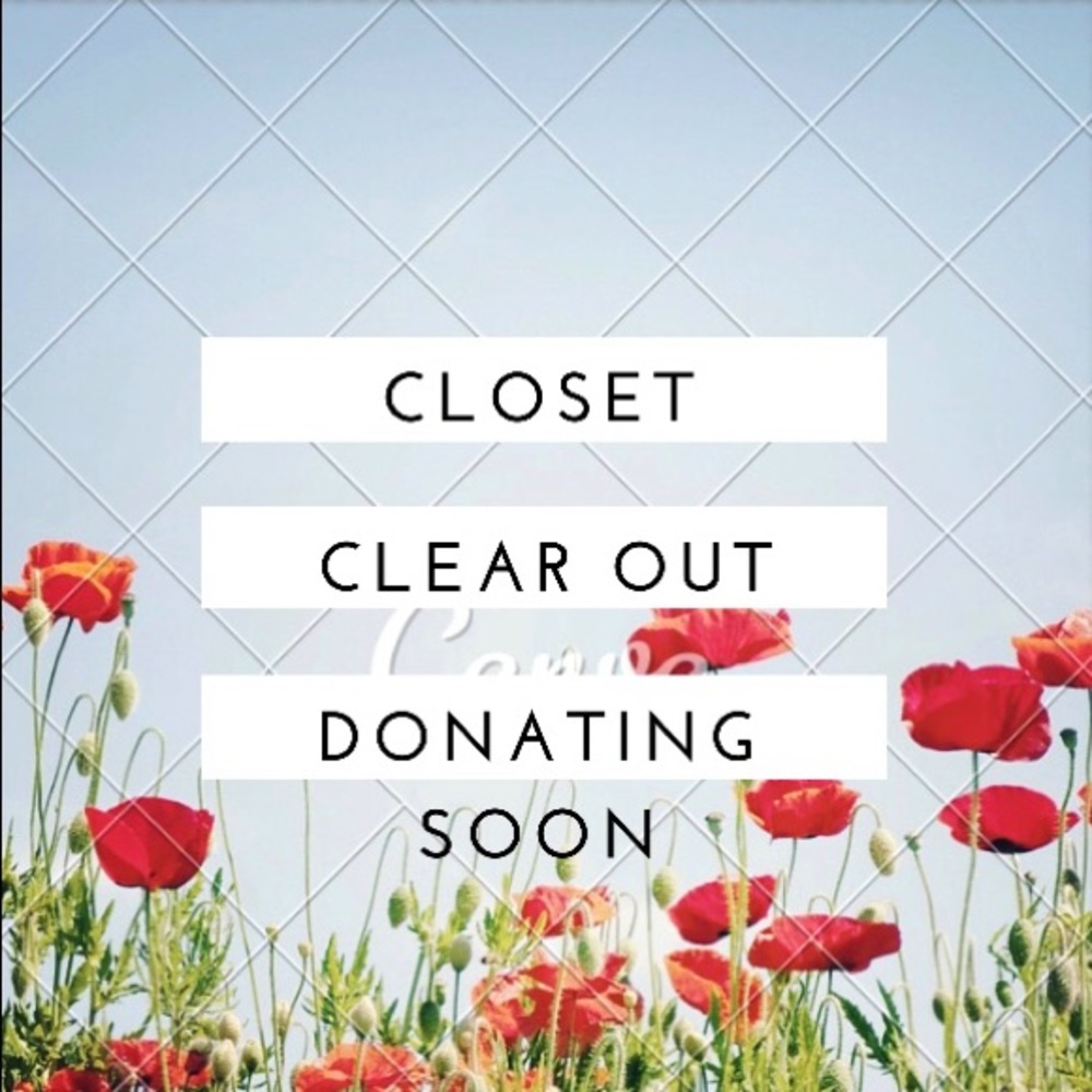 Donating items soon, last chance